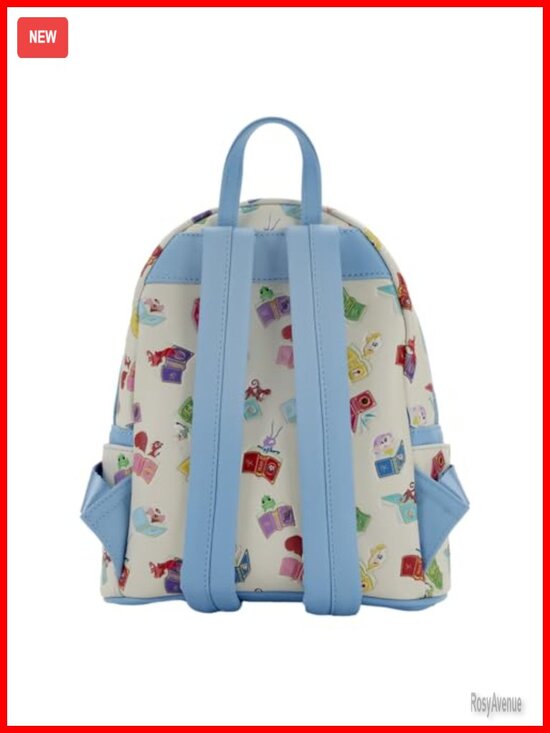Disney Princess Mini Backpack Faux Leather with Zipper Charm